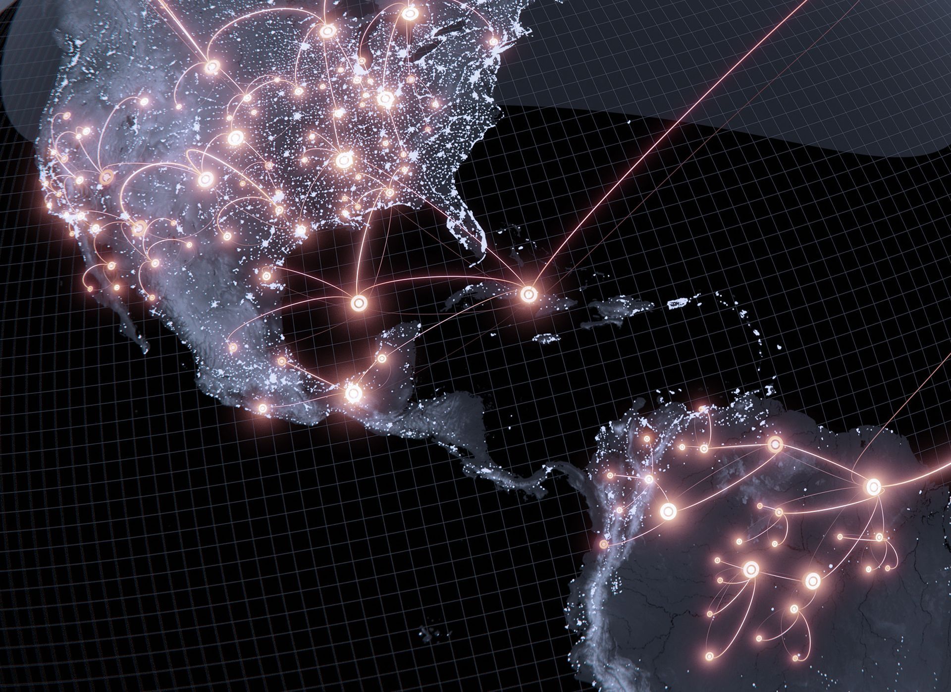 From regulatory hurdles to infrastructure disparities, the US and South American markets pose distinctive challenges that require tailored strategies for seamless cross-border logistics. A map of the united states at night