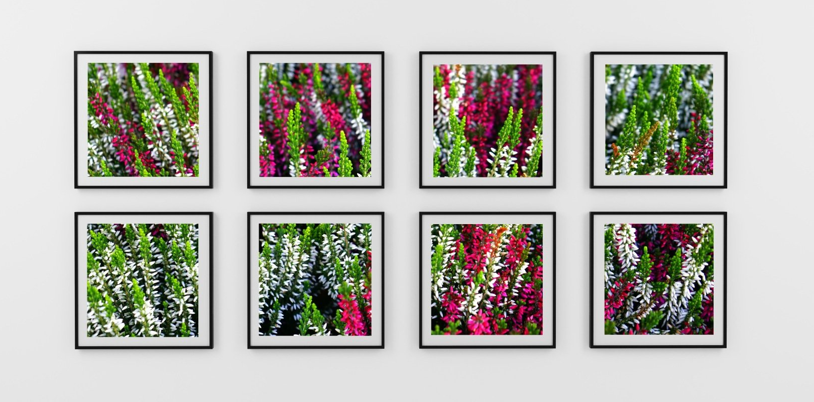 Keeping Track Of Valuable Fine Art. A group of paintings are hanging on a wall.