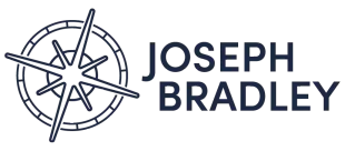 Logo: Compass rose graphic next to the words 