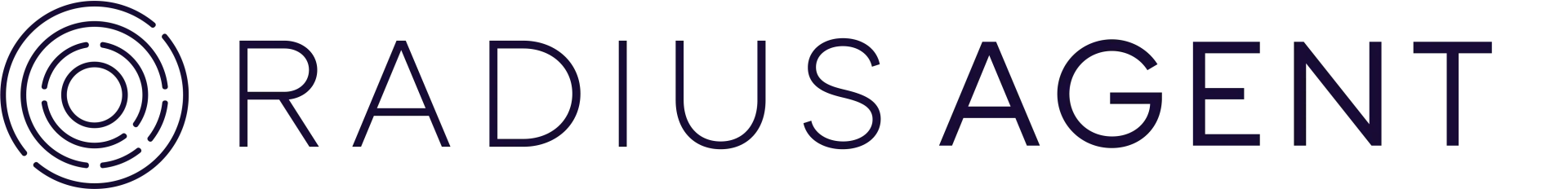 Logo with concentric circles and the text