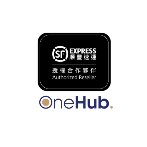 A logo for a company called onehub , which is an authorized reseller.