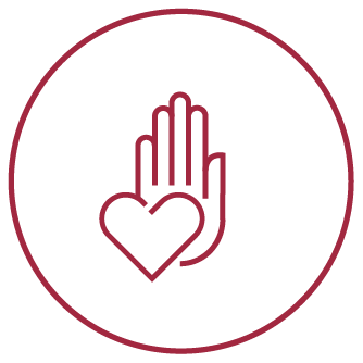 Icon of two hands facing out.