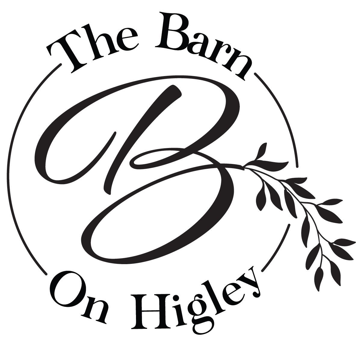 Logo of the Letter B stylized with Leaves and the words 