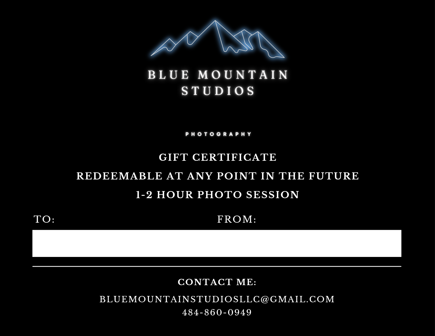 Photoshoot Gift Certificate