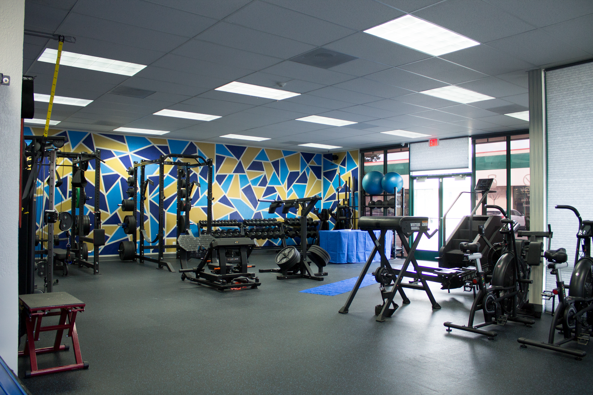 Royal Blue Fitness training studio with strength equipment in Pleasant Hill