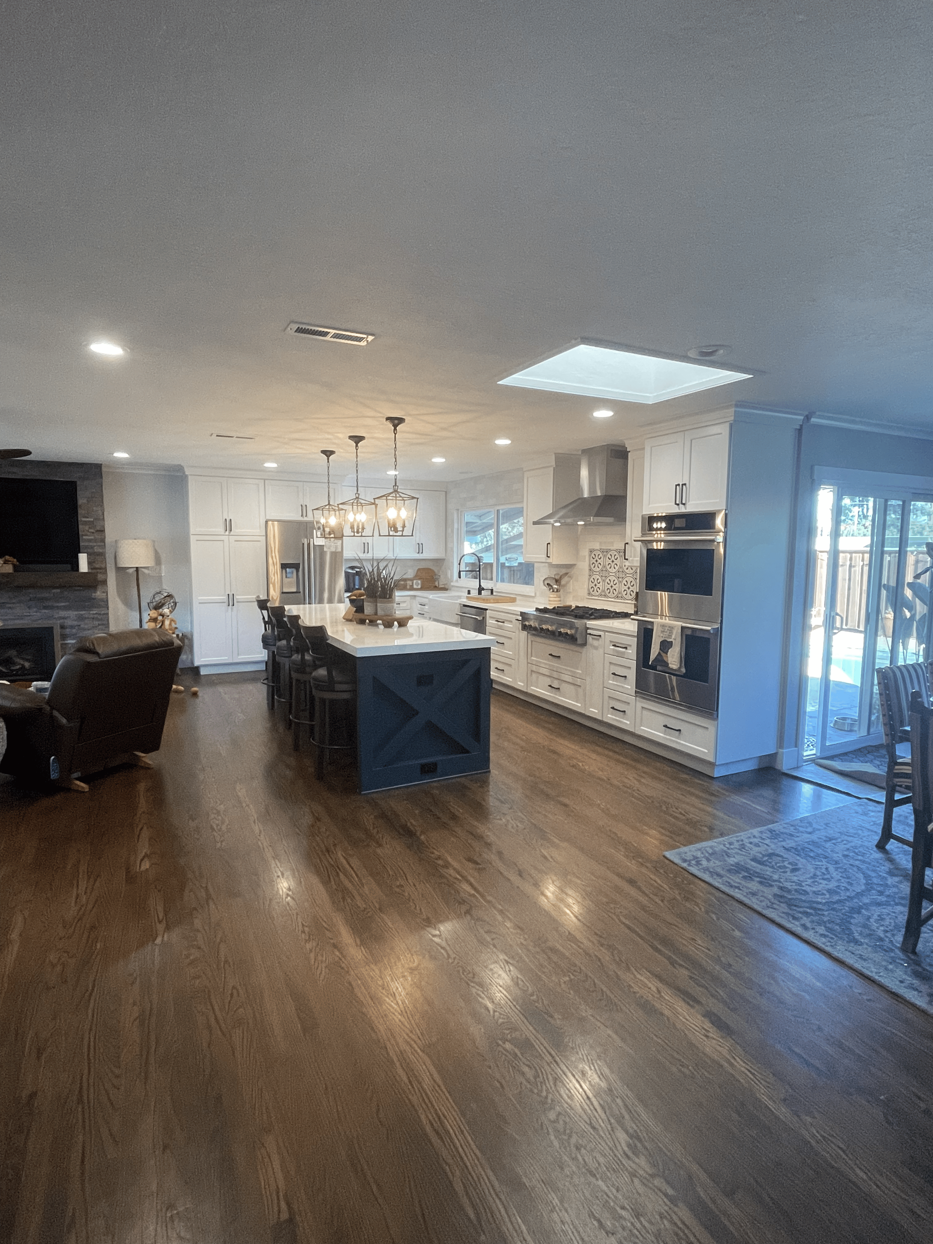 Home interior with living room and kitchen representing everyday lifestyle environment