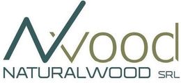 Logo di Naturalwood SRL con testo color verde acqua e verde oliva su sfondo bianco.