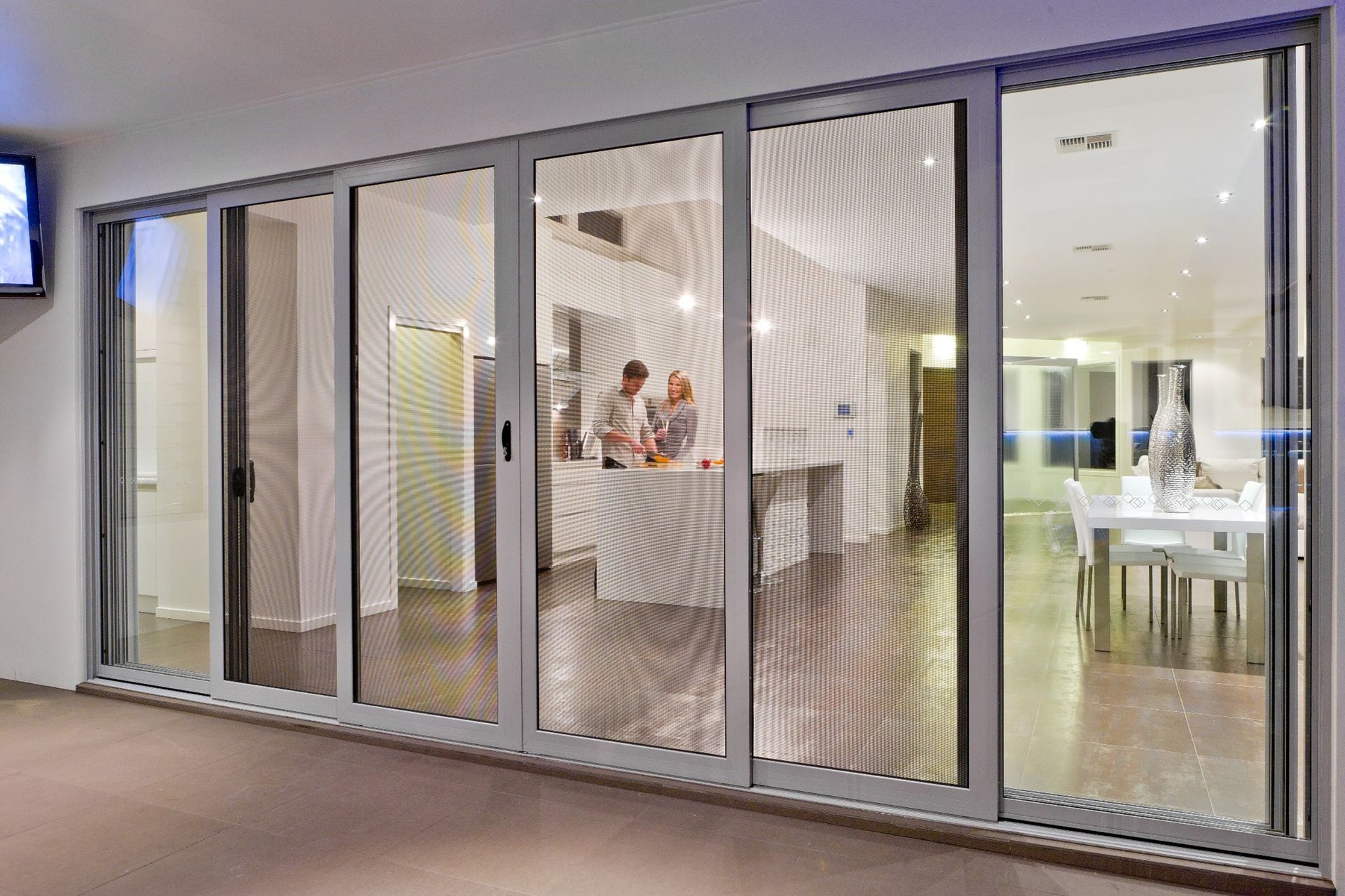 Large Glass Sliding Doors Connect the Indoors and Outdoors — K & J Glass in Warrell Creek, NSW