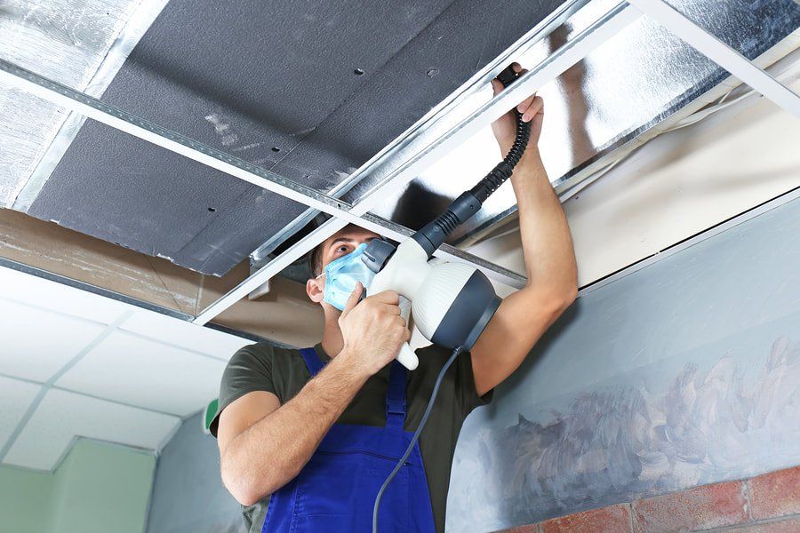 photo collection showing dryer vents and air ducts being cleaned by technicians in tempe
