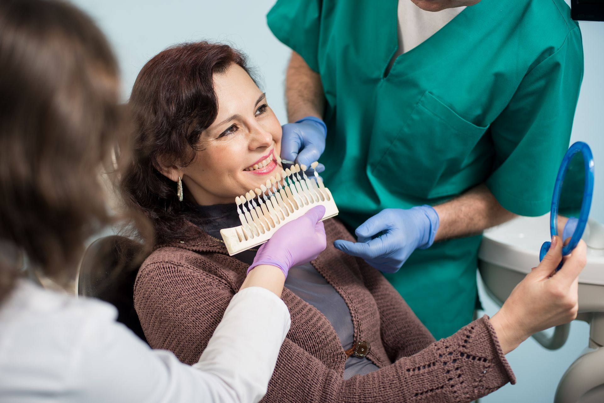 Man smiling with perfect veneers | Try veneers in Four Corners, FL.