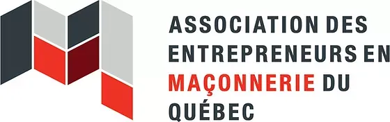 The logo for association des entrepreneurs en maconnerie du quebec