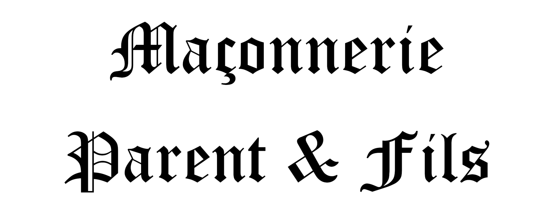 Logo Maçonnerie Parent & Fils