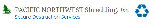 The logo for pacific northwest shredding inc. secure destruction services
