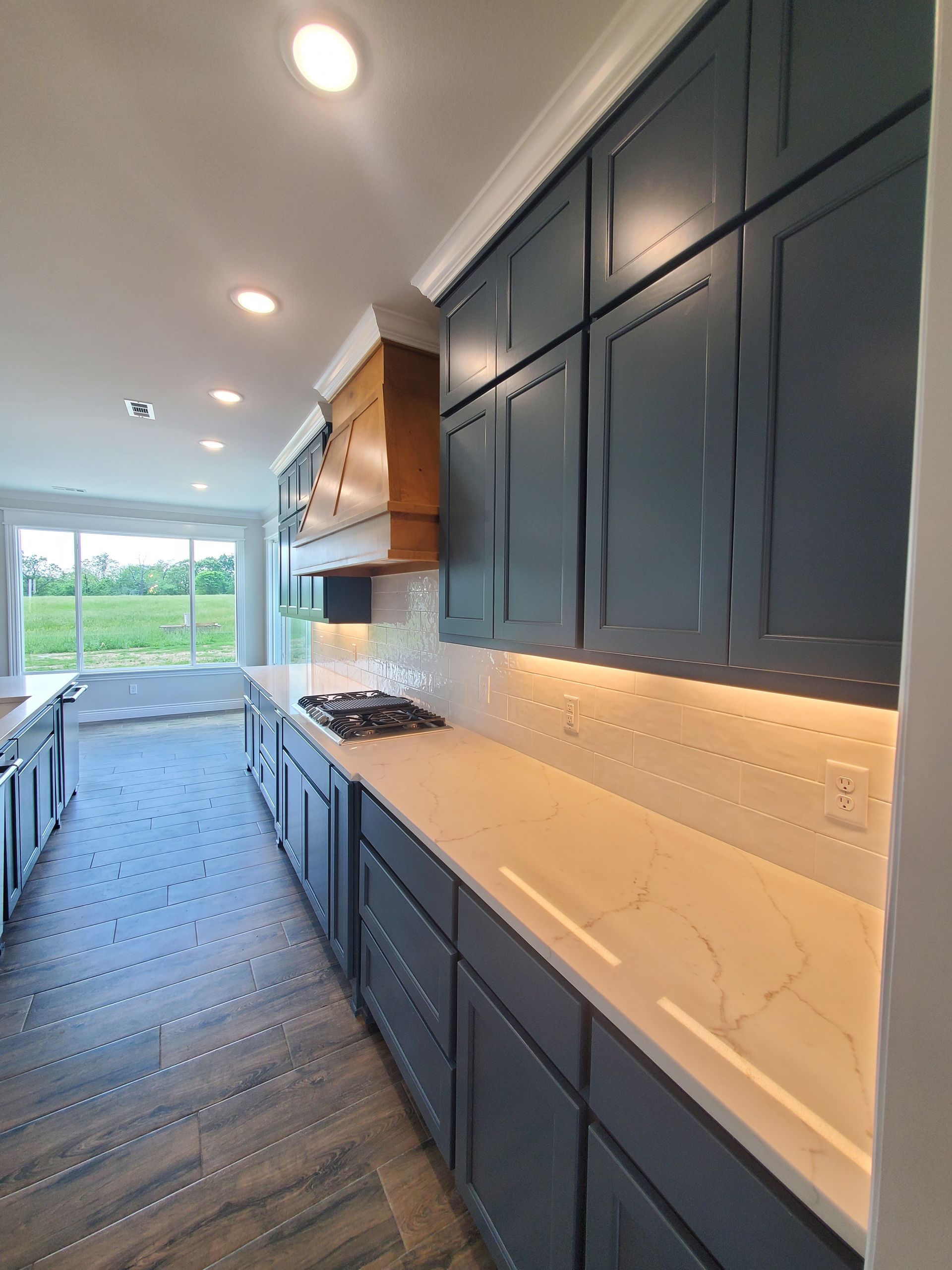 navy blue cabinets