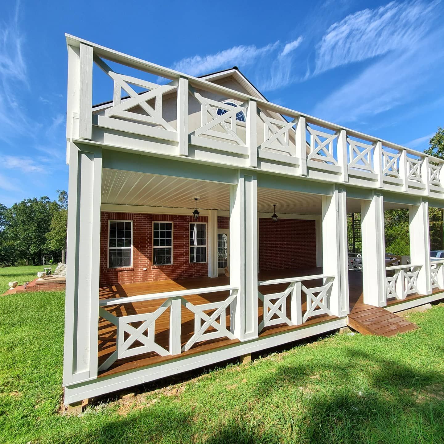 deck stain and paint job