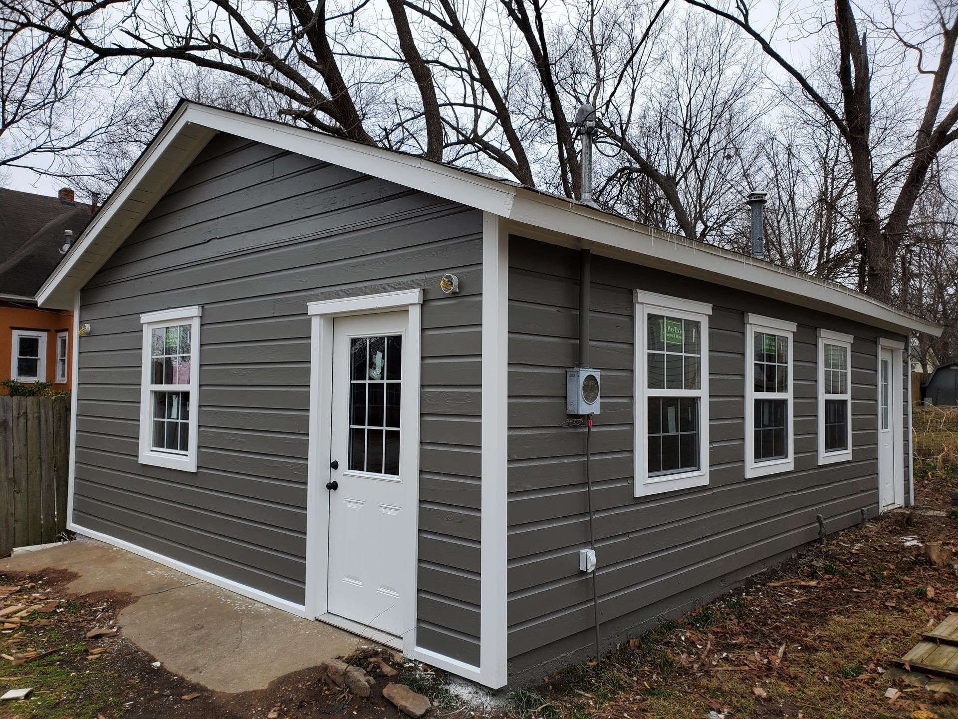 exterior shed paint job