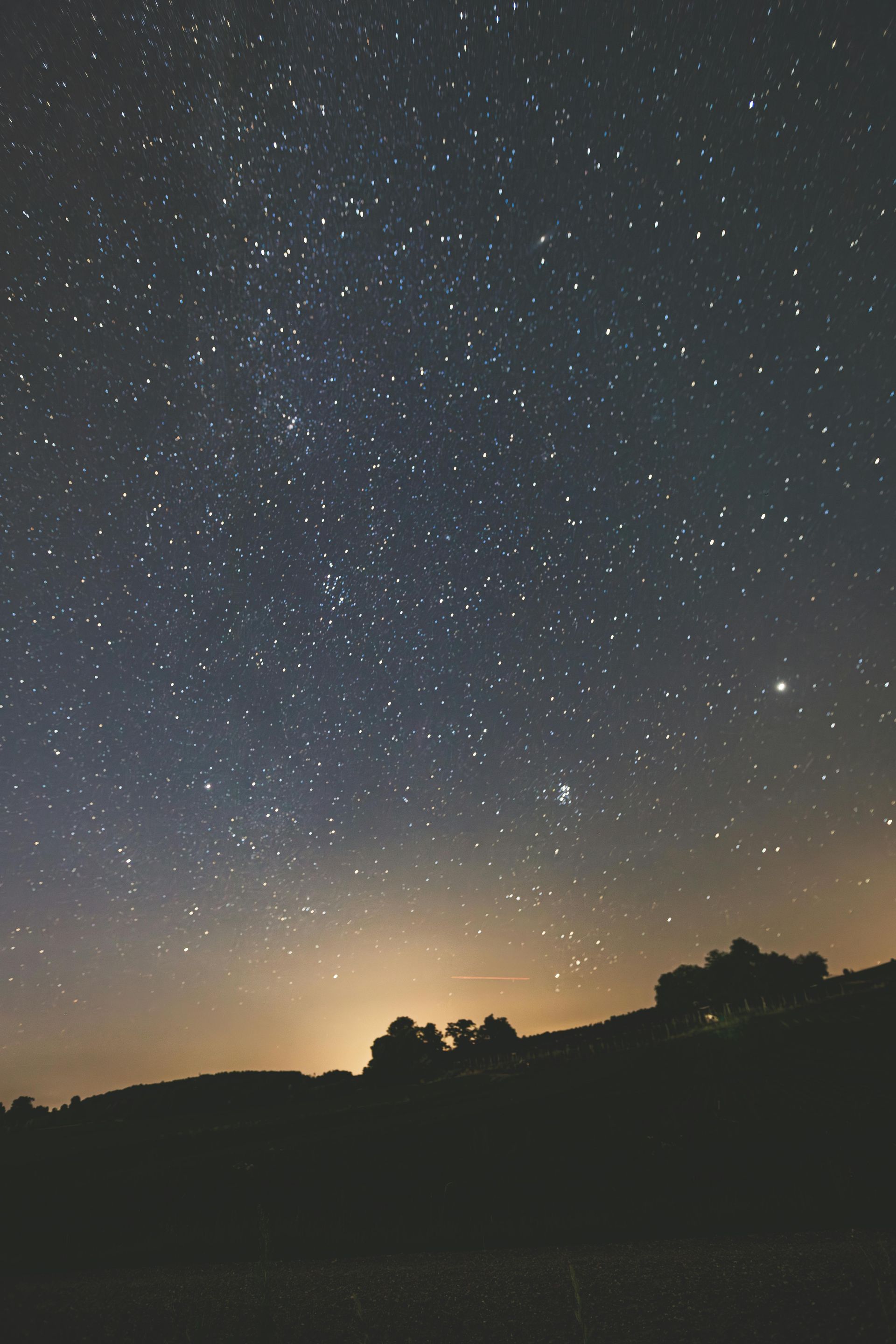 a starry night sky