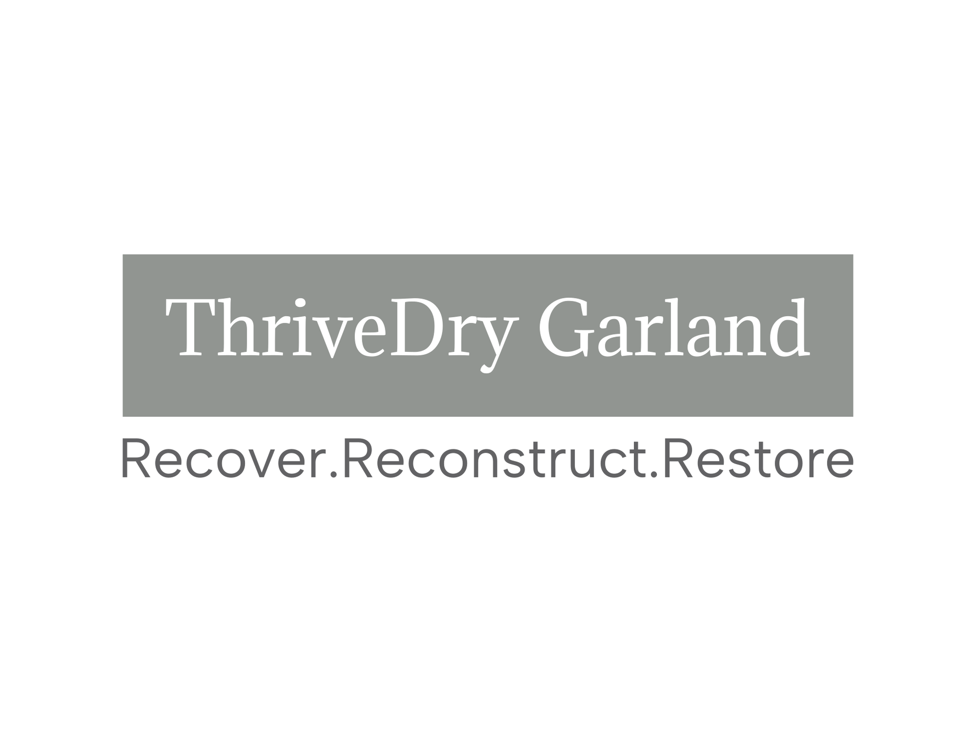 ThriveDry Garland logo ThriveDry Garland logo