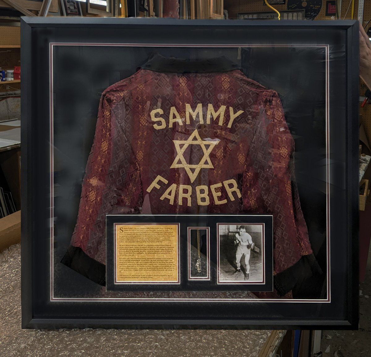 boxing robe with photo