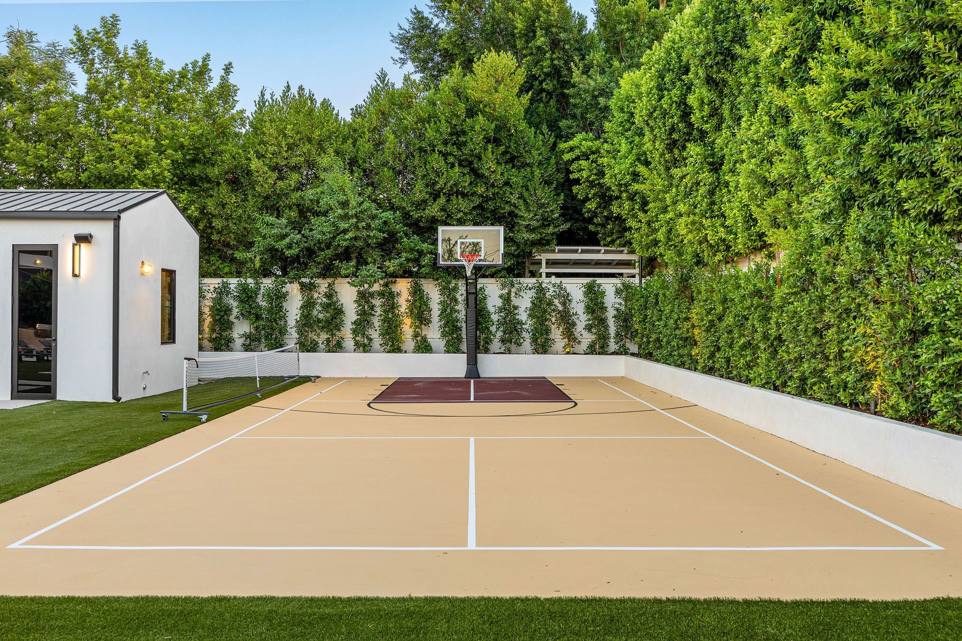 Modern Backyard Sports Court. Modern Backyard Sports Court.