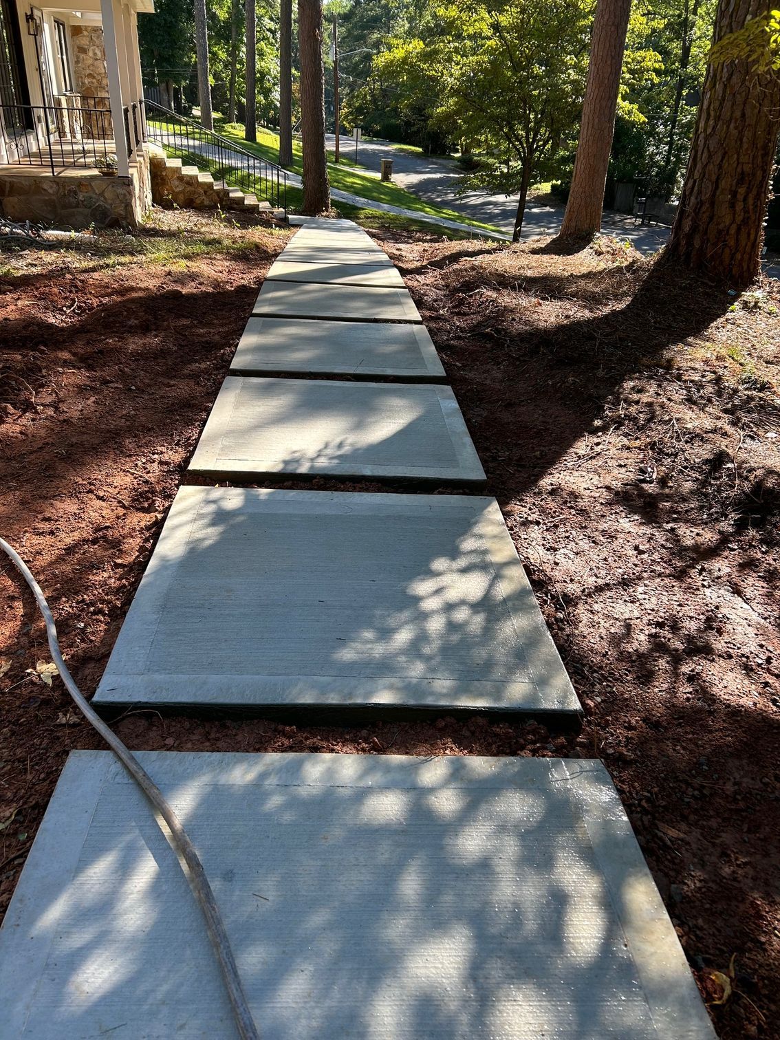Concrete Slab Walkway.