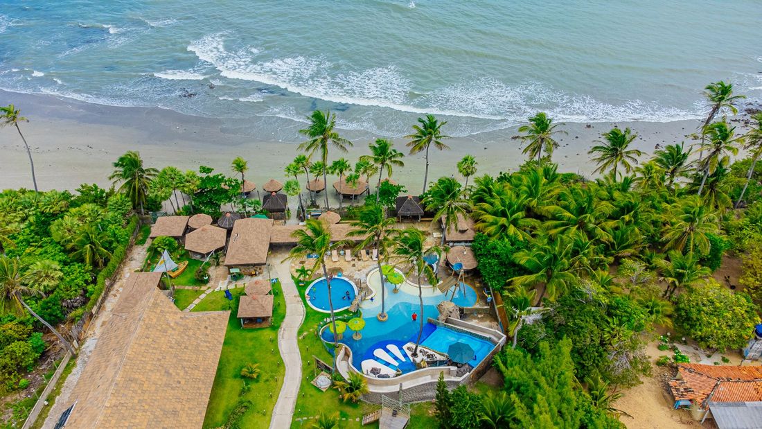 Vista aérea do Carnaubinha Praia Resort, resort em Luís Correia