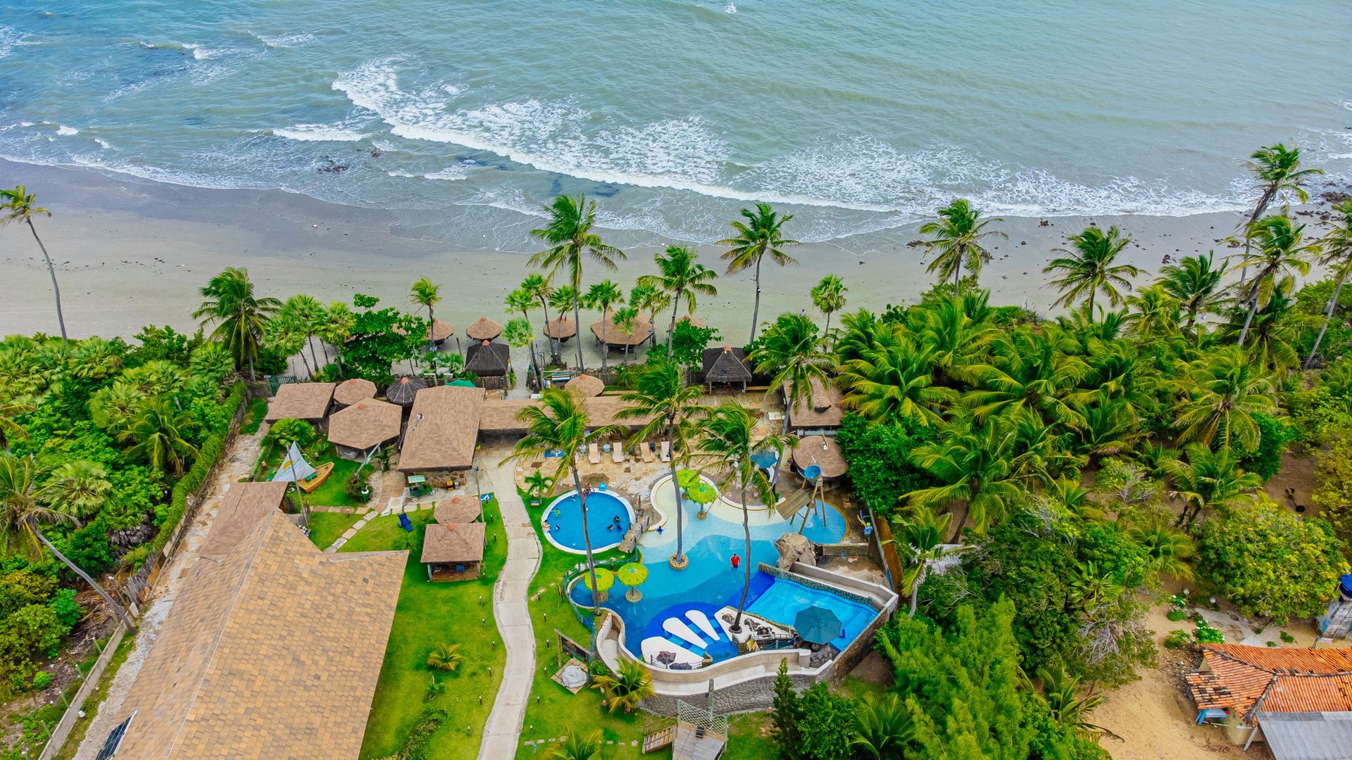Vista aérea do Carnaubinha Praia Resort, resort em Luís Correia