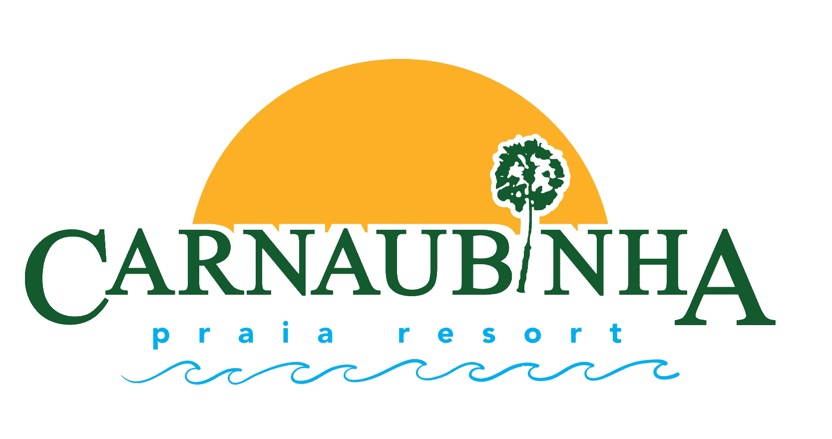 A logo for a resort called carnaubinha