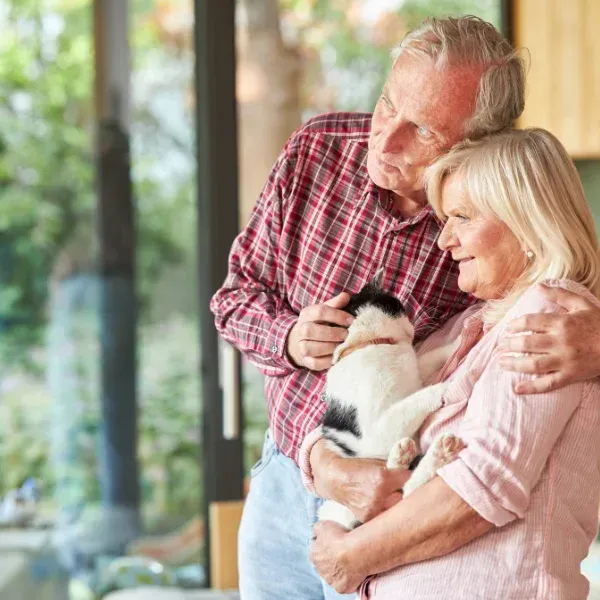 An image of a retired couple protected under life insurance in Anderson, SC.