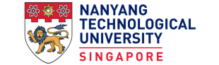 Nanyang Technological University Singapore logo with a shield featuring a lion and text.