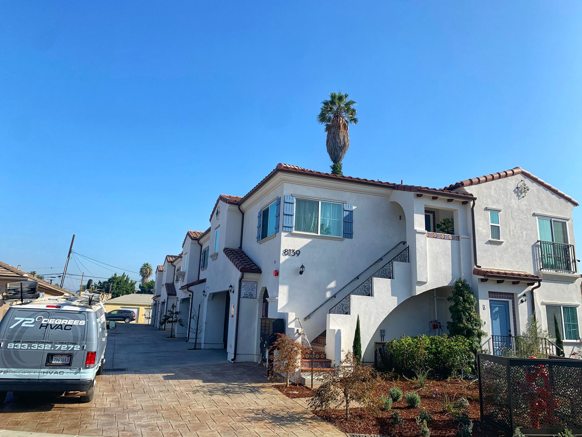 Completed residential HVAC development in Downey, California