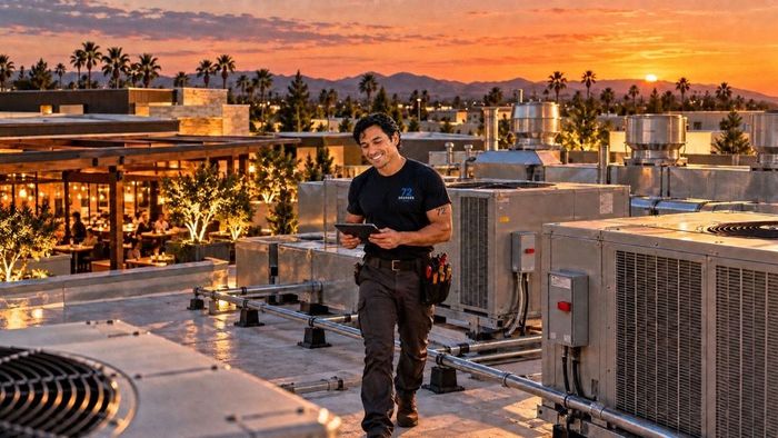 Mateo from the 72° Series on a restaurant HVAC service call