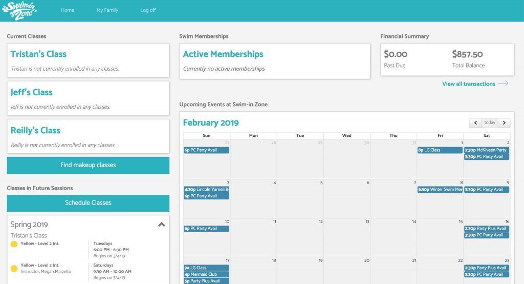 New homepage - Parent Portal