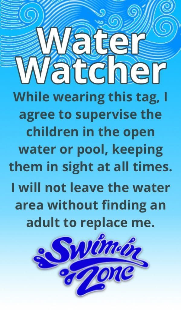 A sign that says water watcher on it
