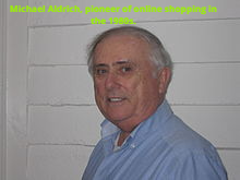 Michael Aldrich, pioneer of online shopping in the 1980s.