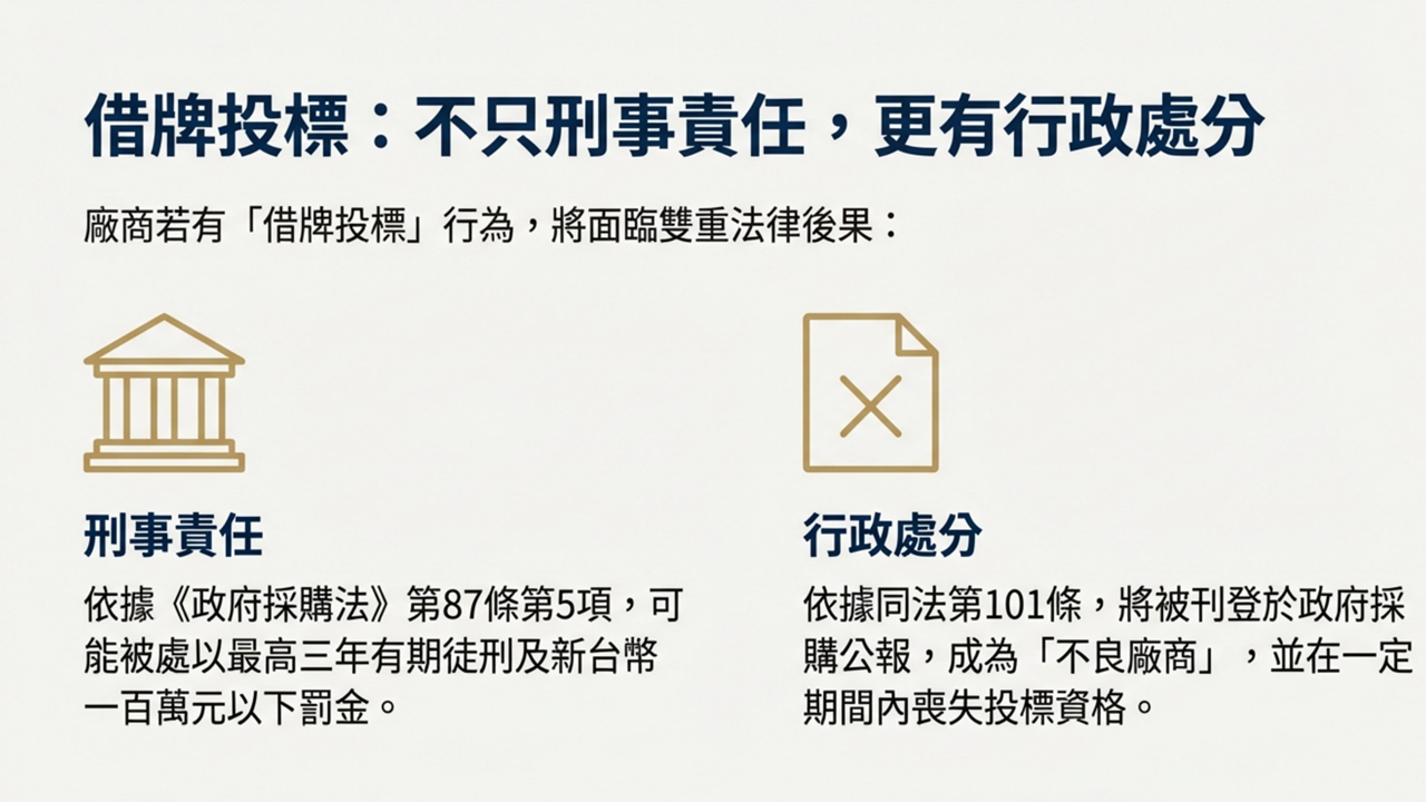 借牌投標處分