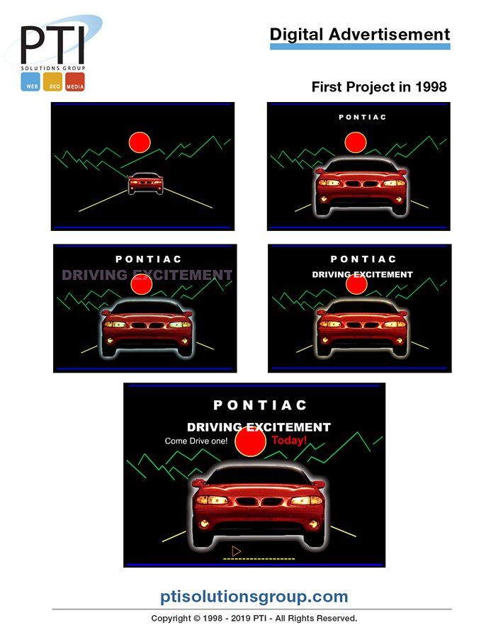 PTI Solutions Group Digital Advertisement 1998