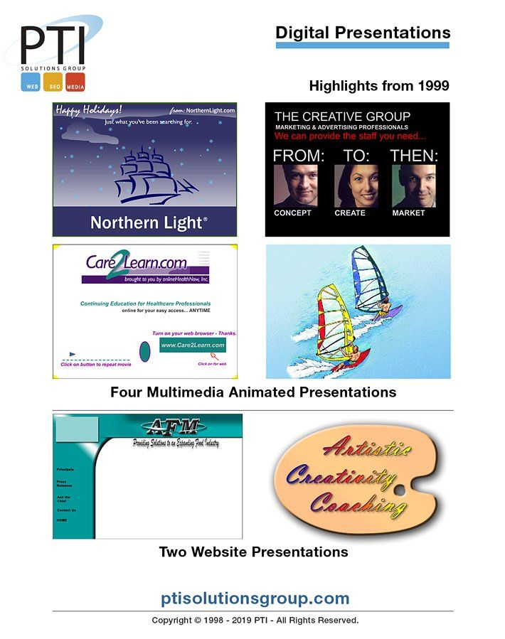 PTI Solutions Group Digital Presentations 1999