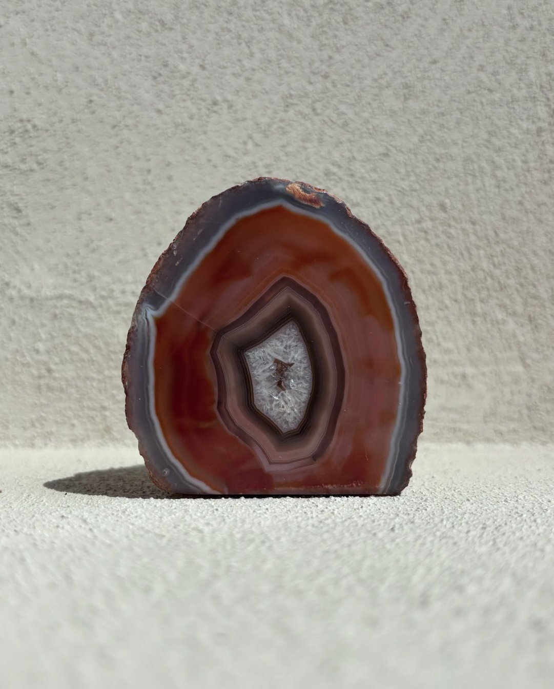 Agaat geode medium – oranje tinten