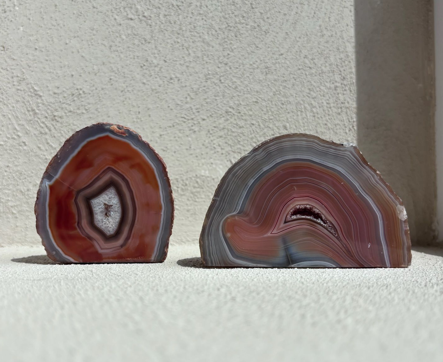 Agaat geode medium – oranje tinten