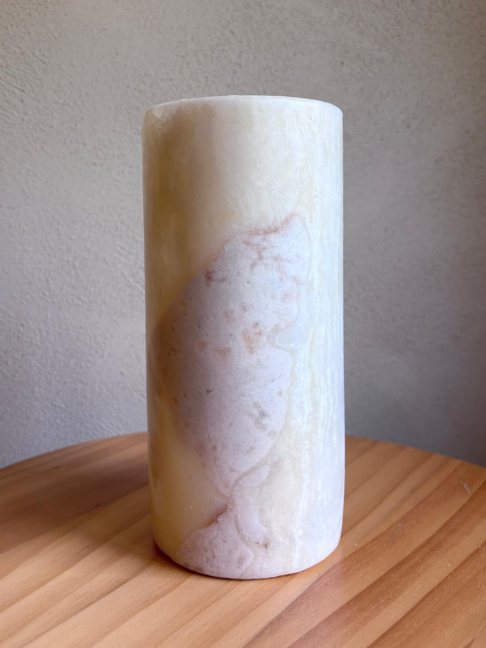 Alabaster Cilinder XXL waxinelichthouder