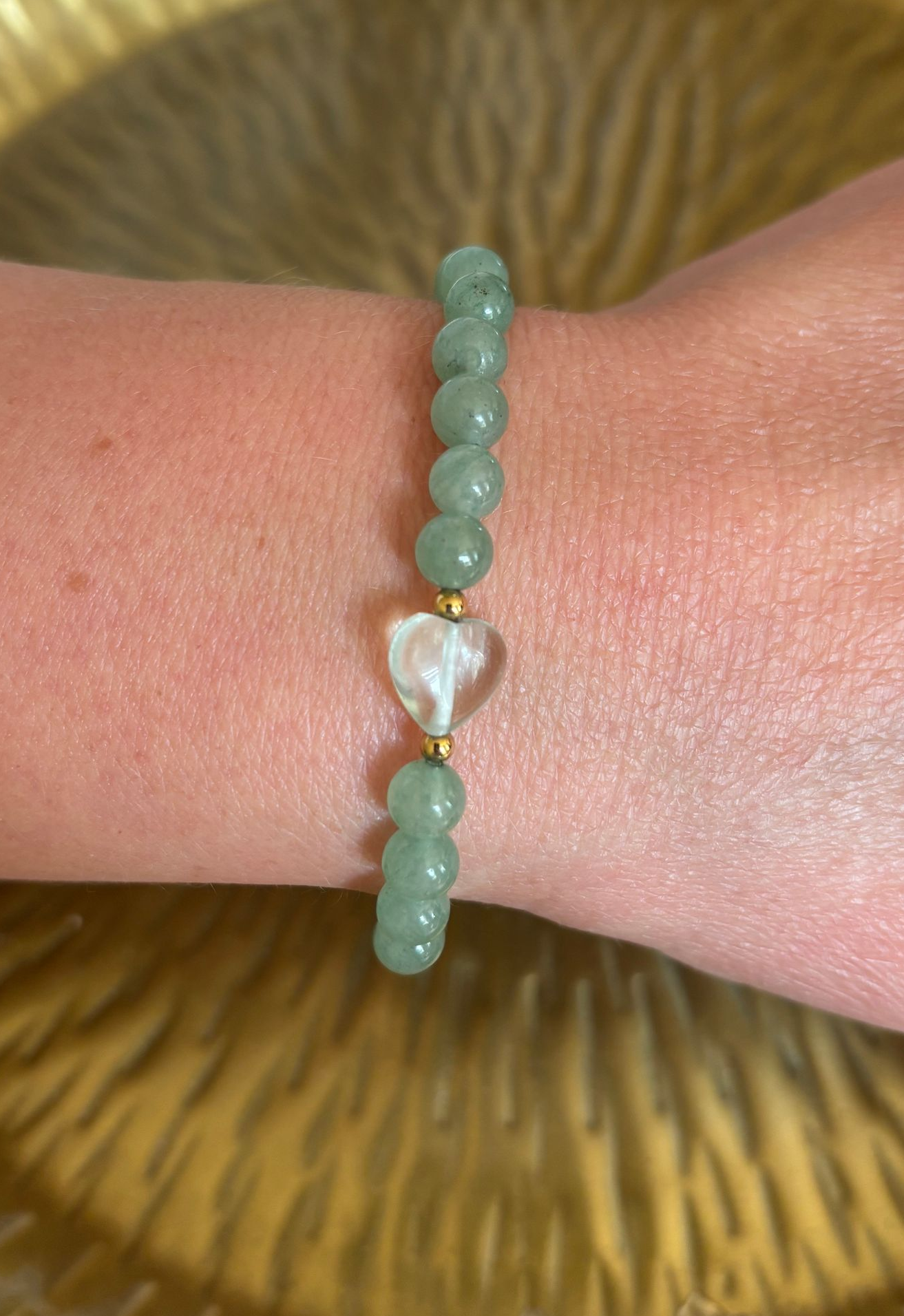Armband Jade met hartje