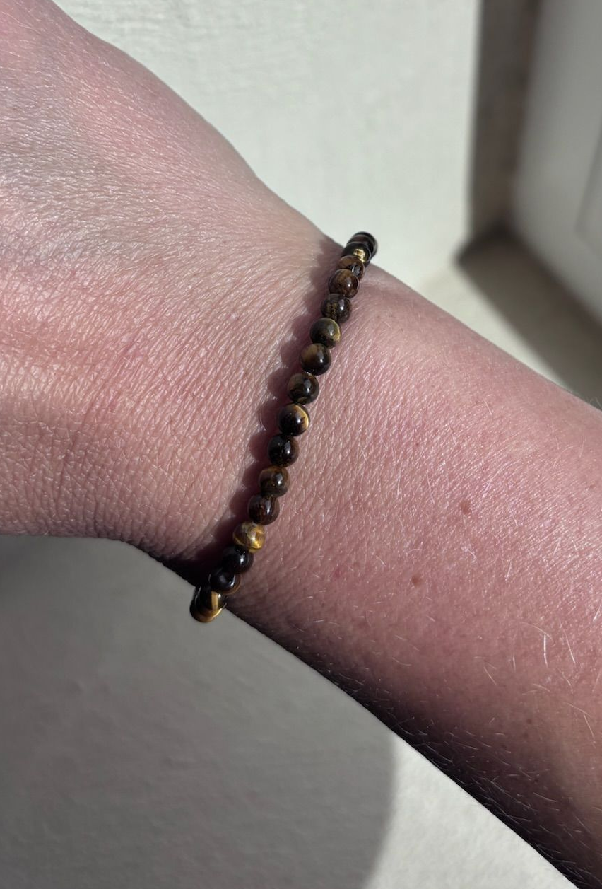 Armband tijgeroog - 4 mm