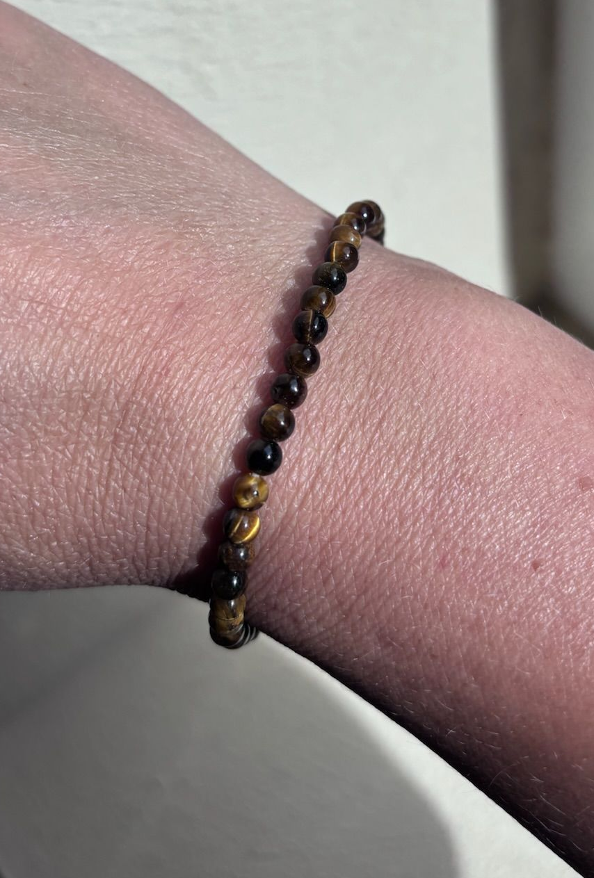 Armband tijgeroog - 4 mm