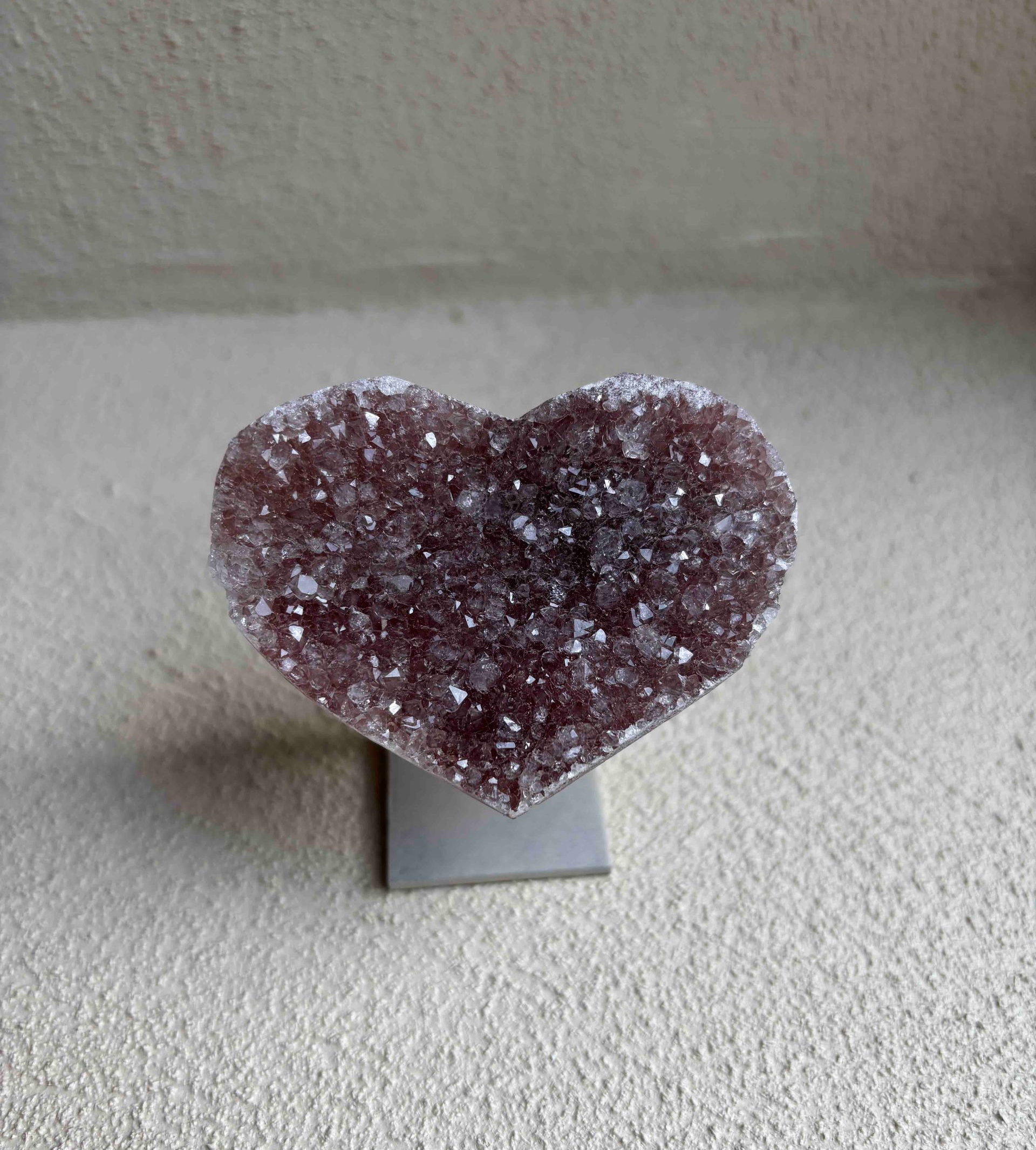 Galaxy amethist hartje - 6,5 cm - 01