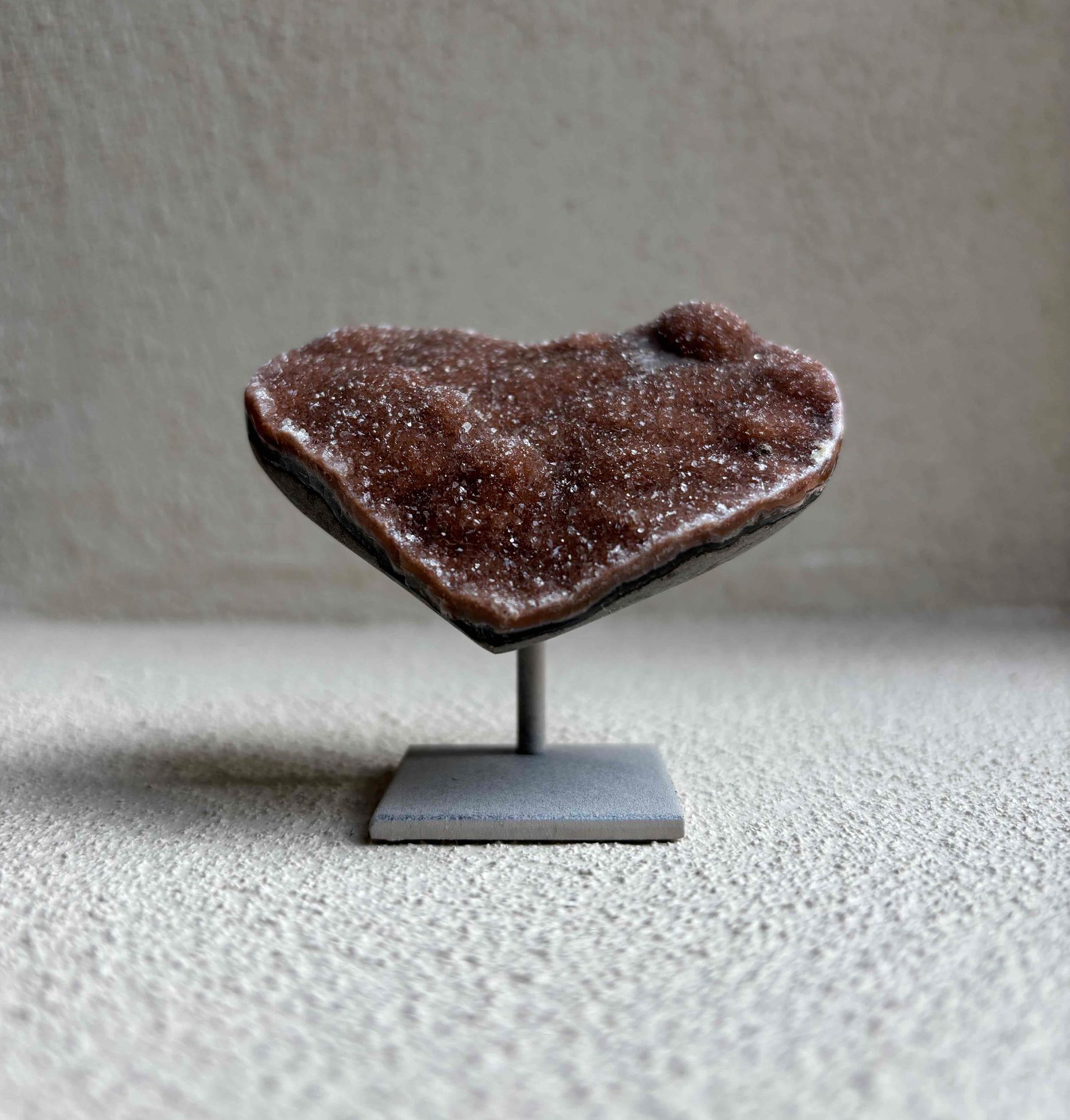 Galaxy amethist hartje - 6 cm - 03