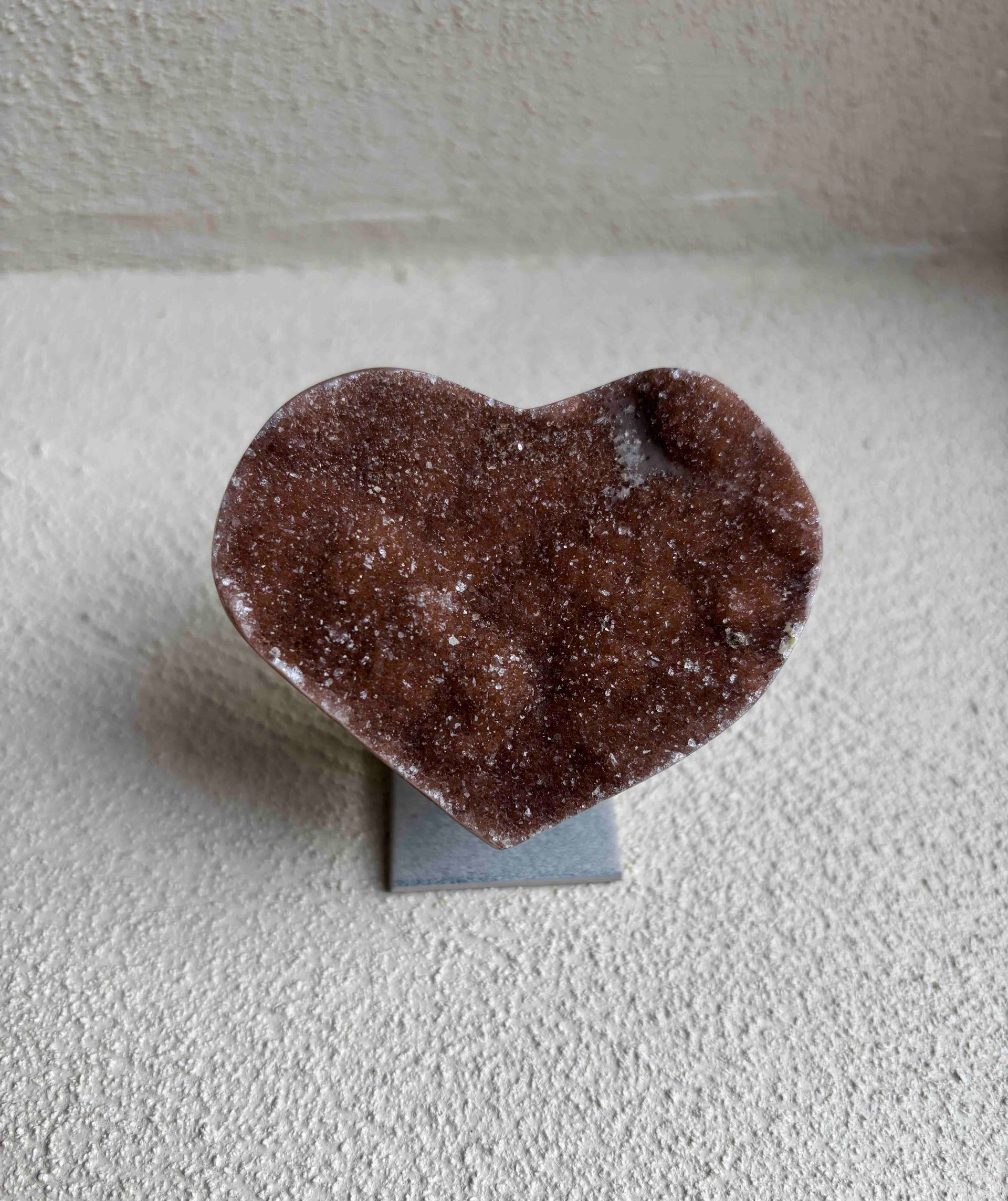 Galaxy amethist hartje - 6 cm - 03