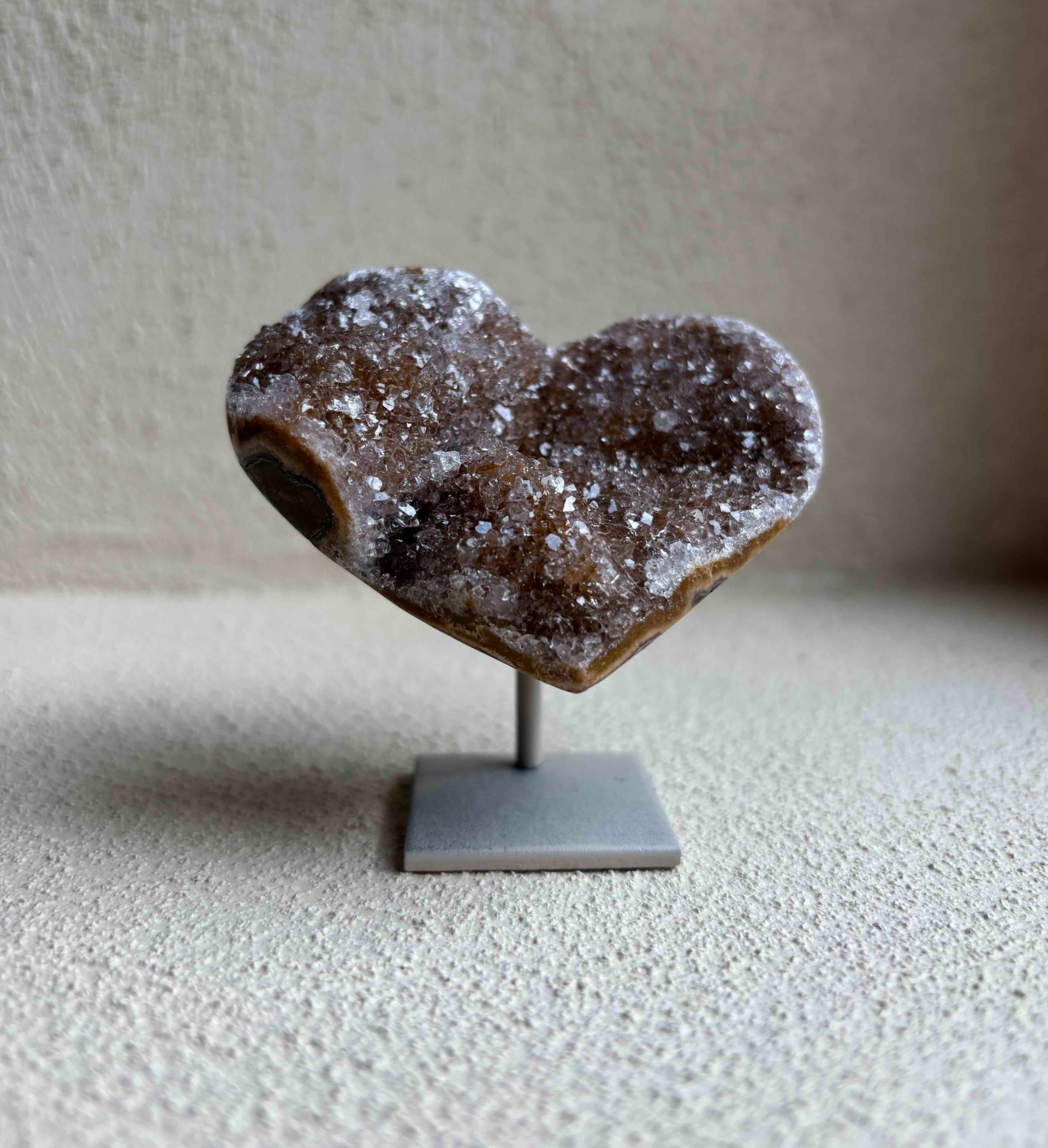 Galaxy amethist hartje - 7 cm - 02
