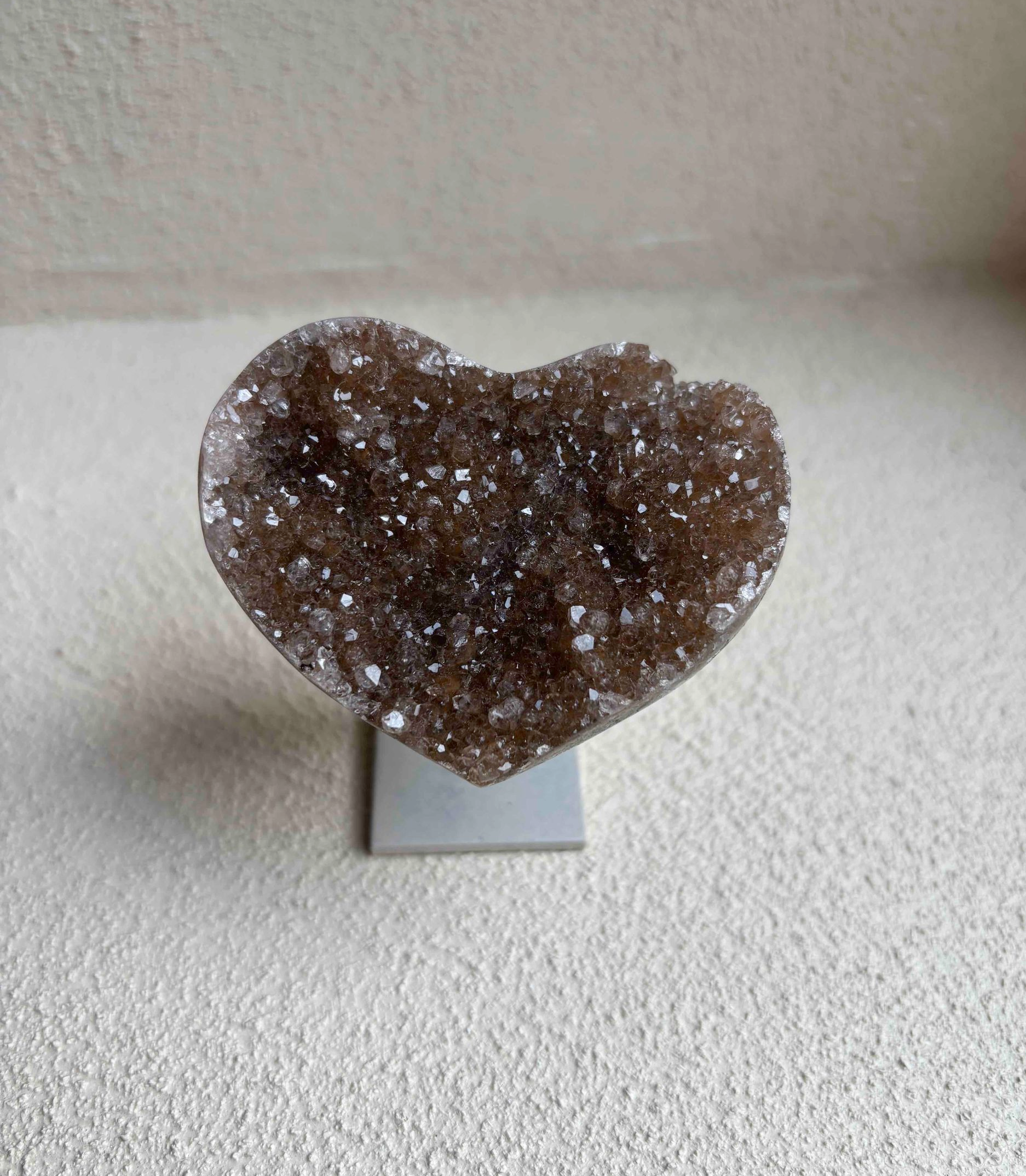 Galaxy amethist hartje - 7 cm - 04