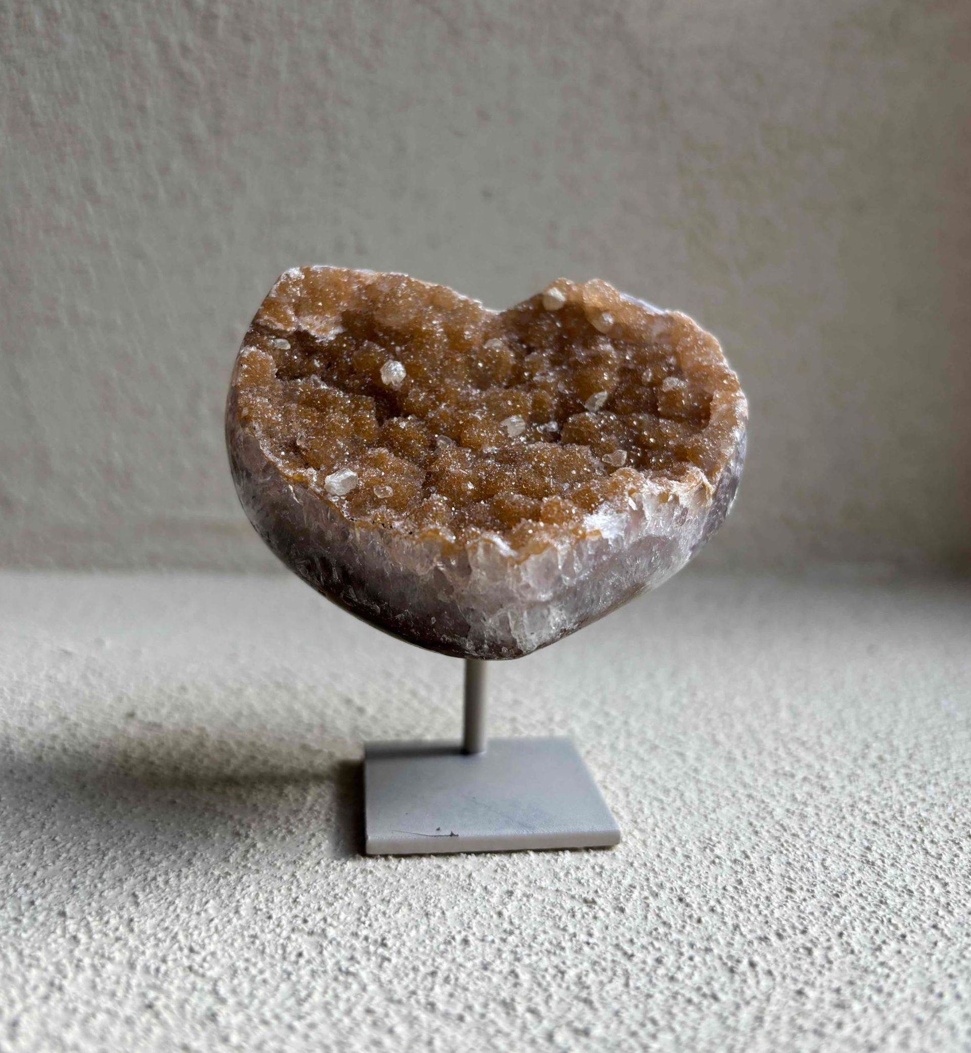 Galaxy amethist hartje - 7 cm - 06